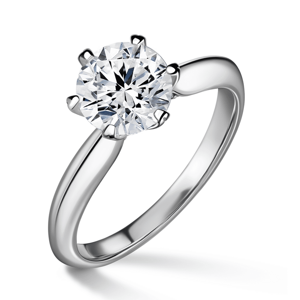 Mira | Zásnubní prsten se středovým kamenem 1.31ct, bílé zlato, s diamanty 46