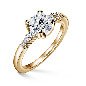 Sierra | Zásnubní prsten se středovým kamenem 1.310ct, žluté zlato, s diamanty 47