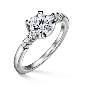 Sierra | Zásnubní prsten se středovým kamenem 1.310ct, bílé zlato, s diamanty 51