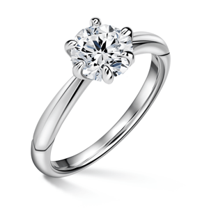 Minerva | Zásnubní prsten se středovým diamantem 1.000ct, bílé zlato 61