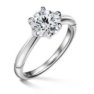 Minerva | Zásnubní prsten se středovým diamantem 1.310ct, bílé zlato 46