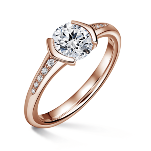 Harmonia | Zásnubní prsten se středovým kamenem 1.310ct, růžové zlato, s diamanty 54