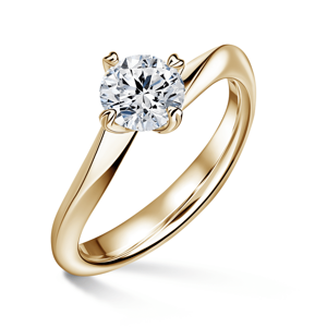 Freya | Zásnubní prsten se středovým diamantem 1.000ct, žluté zlato 62