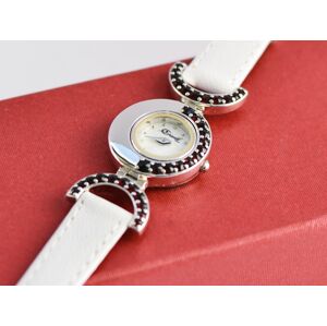 Granát Dámské hodinky elegantní český granát, Zlacení 02745