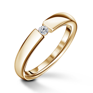 Diona | Zásnubní prsten se středovým diamantem 0.055ct, žluté zlato 63