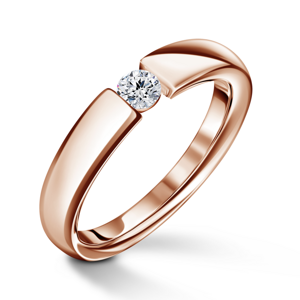 Diona | Zásnubní prsten se středovým diamantem 0.180ct, růžové zlato 46