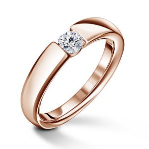 Diona | Zásnubní prsten se středovým diamantem 0.25ct, růžové zlato 62