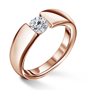 Diona | Zásnubní prsten se středovým diamantem 0.500ct, růžové zlato 59
