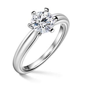 Florence | Zásnubní prsten se středovým diamantem 0.900ct, bílé zlato 61