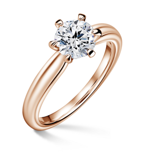 Florence | Zásnubní prsten se středovým diamantem 0.900ct, růžové zlato 65