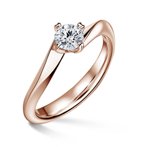 Freya | Zásnubní prsten se středovým diamantem 0.500ct, růžové zlato 64