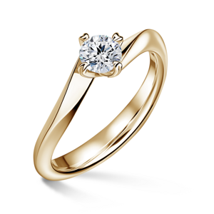Freya | Zásnubní prsten se středovým diamantem 0.500ct, žluté zlato 54