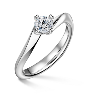 Freya | Zásnubní prsten se středovým diamantem 0.700ct, bílé zlato 57