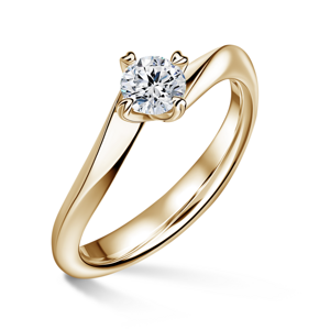 Freya | Zásnubní prsten se středovým diamantem 0.700ct, žluté zlato 48