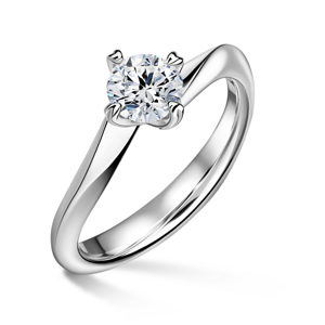 Freya | Zásnubní prsten se středovým diamantem 0.900ct, bílé zlato 54