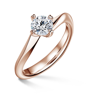 Freya | Zásnubní prsten se středovým diamantem 0.900ct, růžové zlato 57