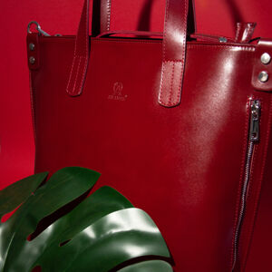 Aranys Shopping bag, kožená kabelka Aranys - Granát 17179
