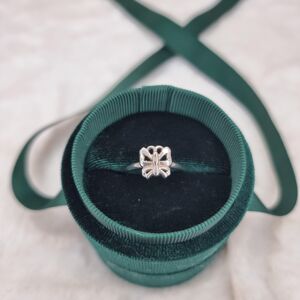 Aranys Jemný stříbrný prsten s motivem motýlka, 54 02453