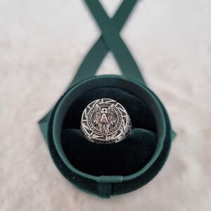 Aranys Ocelový masivní prsten vlčí hlava, 64 56577