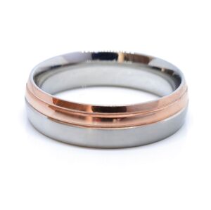 Aranys Snubní prsten z chirurgické oceli zlacený, 65 03646
