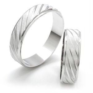 Aranys Snubní prsteny stříbrné, proužky, 50 02247