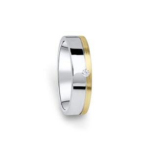 Zlatý dámský prsten DF 05/D, s briliantem 46