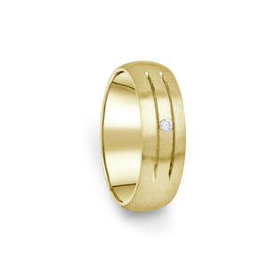 Zlatý dámský prsten DF 13/D ze žlutého zlata, s briliantem 47