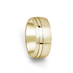Zlatý dámský prsten DF 18/D ze žlutého zlata, s briliantem 48
