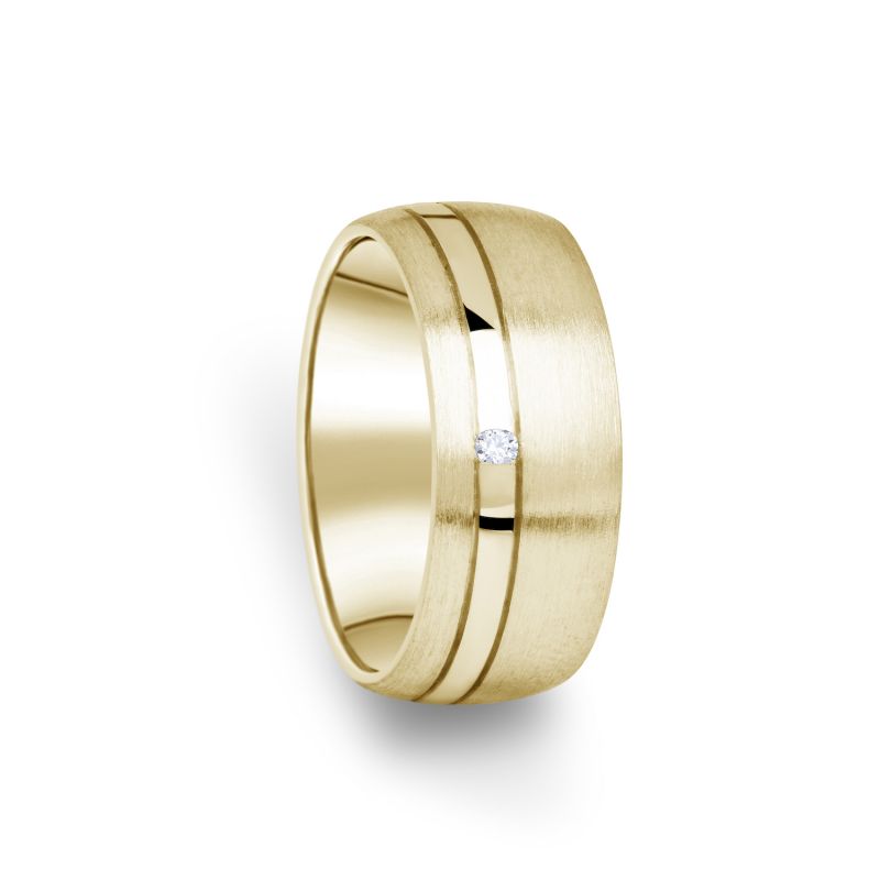 Zlatý dámský prsten DF 18/D ze žlutého zlata, s briliantem 69
