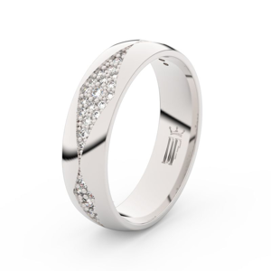 Dámský snubní prsten DF 3074 z bílého zlata, s brilianty 48