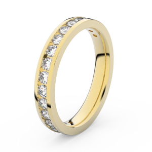 Zlatý dámský prsten DF 3894 ze žlutého zlata, s brilianty 46