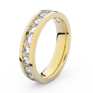 Zlatý dámský prsten DF 3895 ze žlutého zlata, s brilianty 46