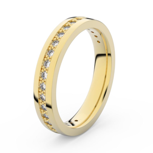 Zlatý dámský prsten DF 3897 ze žlutého zlata, s briliantem 47