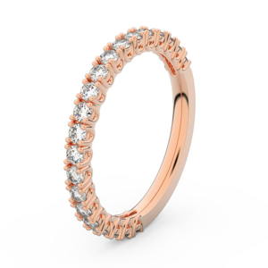 Zlatý dámský prsten DF 3902 z růžového zlata, s briliantem 47