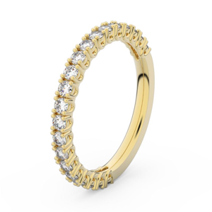 Zlatý dámský prsten DF 3902 ze žlutého zlata, s briliantem 46