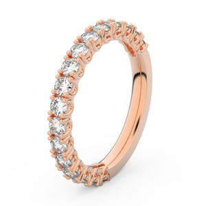 Zlatý dámský prsten DF 3903 z růžového zlata, s briliantem 46