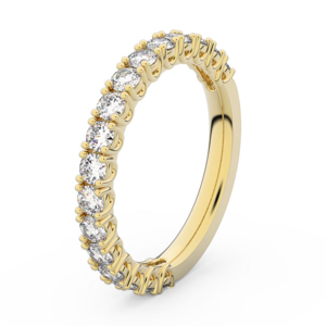 Zlatý dámský prsten DF 3903 ze žlutého zlata, s briliantem 46