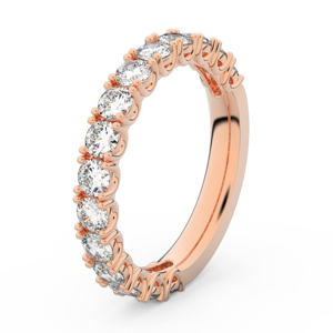 Zlatý dámský prsten DF 3904 z růžového zlata, s brilianty 48
