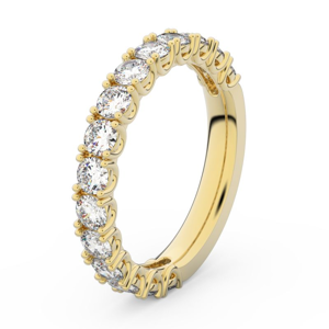 Zlatý dámský prsten DF 3904 ze žlutého zlata, s brilianty 48