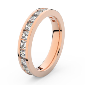 Zlatý dámský prsten DF 3908 z růžového zlata, s briliantem 46