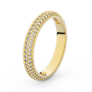 Zlatý dámský prsten DF 3911 ze žlutého zlata, s briliantem 46