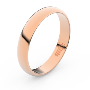 Zlatý snubní prsten FMR 2C40 z růžového zlata, bez kamene 47