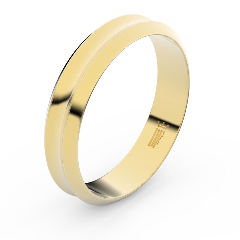 Zlatý snubní prsten FMR 4B45 ze žlutého zlata 48
