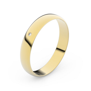 Zlatý snubní prsten FMR 4C35 ze žlutého zlata, S2 66