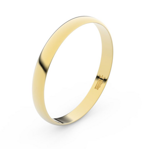 Zlatý snubní prsten FMR 4D30 ze žlutého zlata