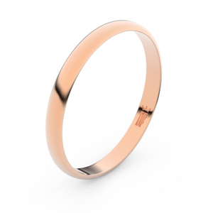 Zlatý snubní prsten FMR 4G25 z růžového zlata, bez kamene 49