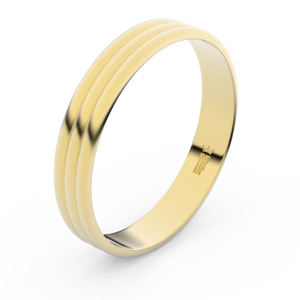 Zlatý snubní prsten FMR 4K37 ze žlutého zlata 46