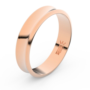 Zlatý snubní prsten FMR 5A50 z růžového zlata, bez kamene 47